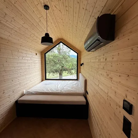 Tiny House Kolpa- A Modern Forest Escape Above River Kolpa